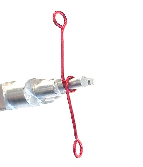Kristal Wick's Fireworks Wire Necklace - , Holiday Designs, Loops, Wire Loop, Wrapped Wire Loop, Design, , Push the bottom loop underneath